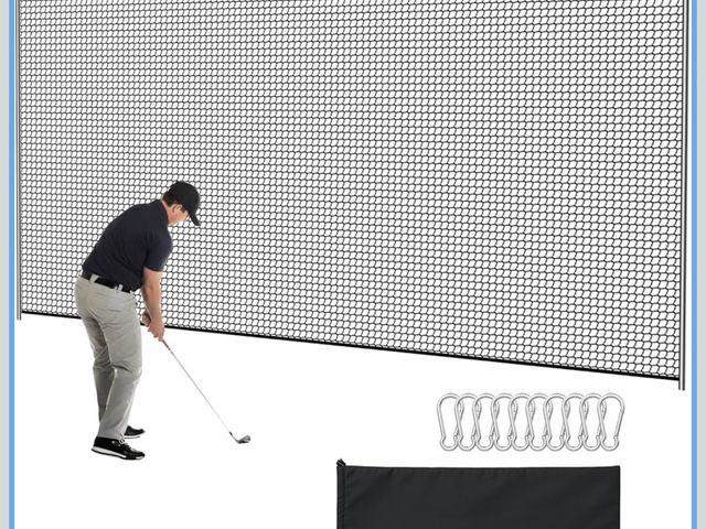Lot 96-174153 - Golf Net, 10x20ft Golf Practice Net with Carry Bag, Double Finished Seam, Durable and Portable, Hitt...