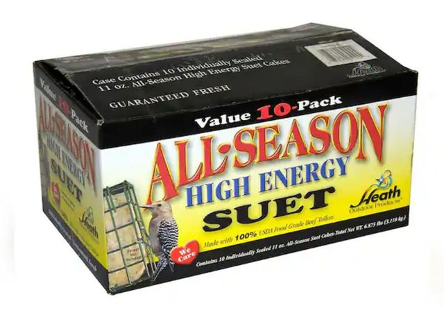 Lot 96-164709 - Heath Outdoor Products
Bird's Blend All Season Suet Cake (10-Pack)
New