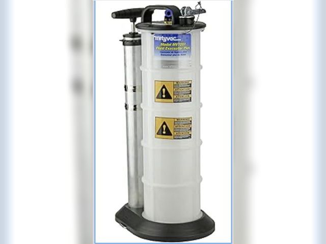 Lot 96-226400 - Mityvac 7201 2.3 Gallon Fluid Evacuator Extractor and Dispensing Pump, Push Button, Manual Operation...