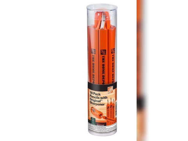 Lot 96-163530 - The Home Depot Carpenter Pencils with Original Sharpener
New