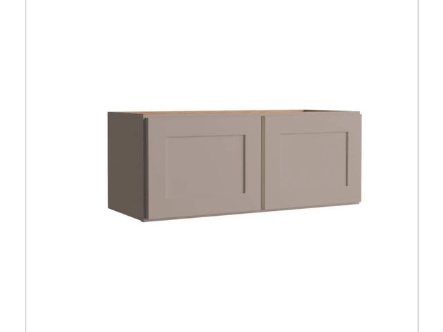 Lot 96-166101 - Hampton Bay Courtland 30 in. W x 12 in. D x 12 in. H Assembled Shaker Wall Bridge Kitchen Cabinet in...