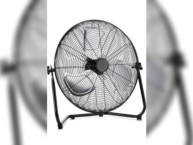 Lot 96-211787 - Amazon Basics 20" High Velocity Industrial Cooling Floor Fan with 3 Speeds, Tilt Head, ETL-Listed Sa...