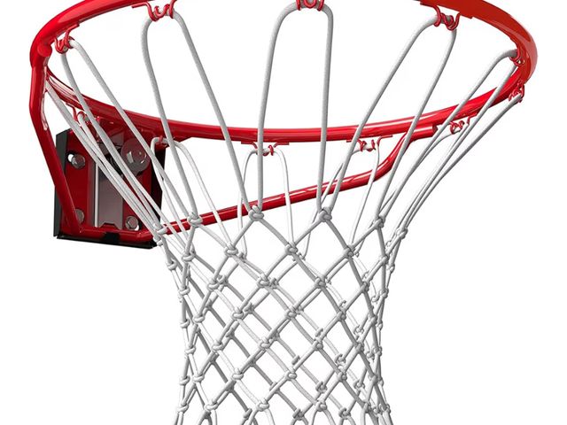 Lot 96-181219 - Spalding Regulation Size 18" Steel Basketball Rim with Net Included | Choose from Fixed or Breakaway...