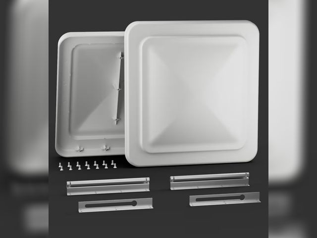 Lot 96-188217 - Aluminum RV Vent Cover 14"x14" - Universal Roof Vent Replacement for Trailers, Campers, Motorhomes -...