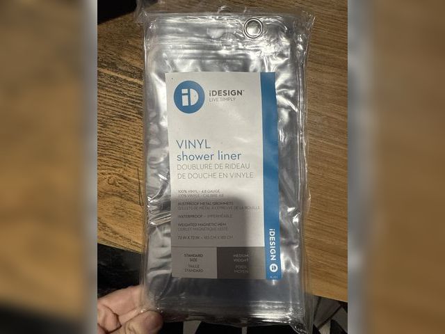 Lot 96-180786 - IDesign Vinyl Shower Liner Standard Size
New