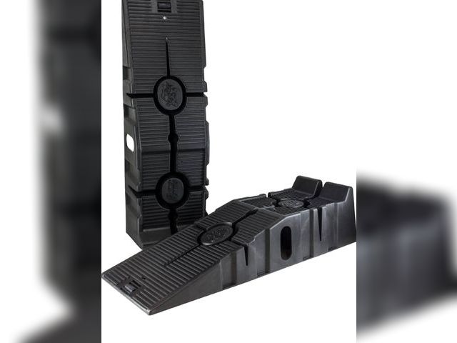 Lot 96-178995 - FloTool 11909ABMI RhinoRamp Vehicle Ramp Pair - Ideal for Stress-Free Home Garage Maintenance - Redu...