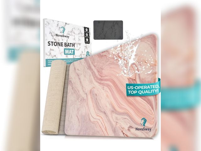 Lot 96-176385 - Brisa Corp Extra Large Stone Drying Mat for Kitchen Counter - Fast-Drying &amp; Super-Absorbent - Ec...