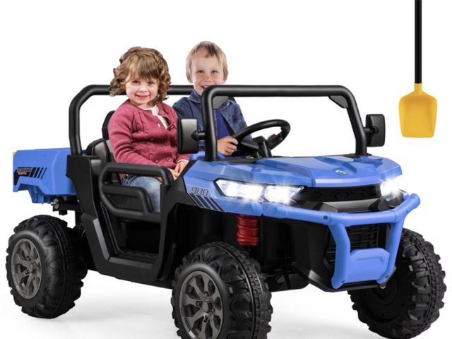 Lot 96-226790 - 24V Ride On Kids Car with Dump Bed and Remote Control MSRP $344.99 New