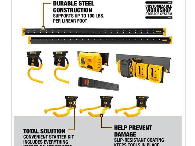 Lot 96-164642 - DEWALT Lawn and Garden Storage Kit $147.32 New
