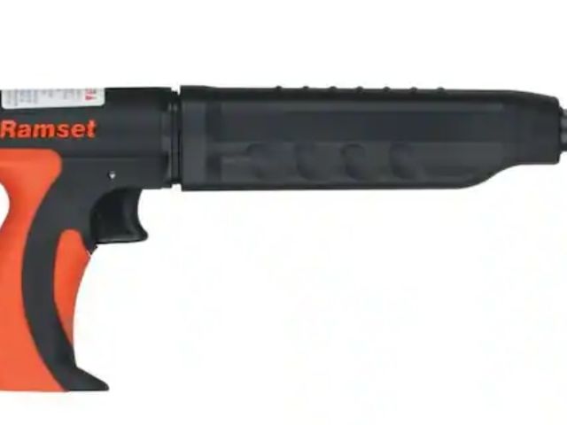 Lot 96-163308 - Ramset
MasterShot 0.22 Caliber Powder Actuated Tool (PAT)
Used Untested 
Msrp $109.00