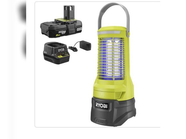 Lot 96-175270 - Ryobi ONE+ 18-Volt Cordless Bug Zapper with 2.0 Ah Battery and ChargerMSRP $149 New