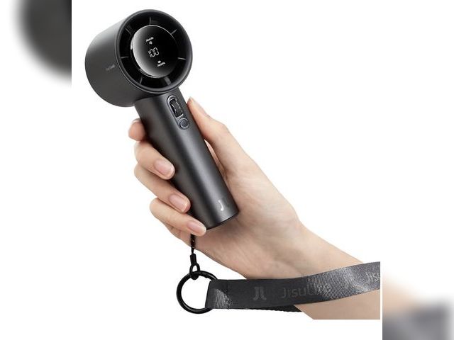 Lot 96-232623 - JISULIFE Handheld Fan Pro1S - Next-Gen Airflow: Up to 40H Runtime Metal Body-Enduring Quality, 1-100...