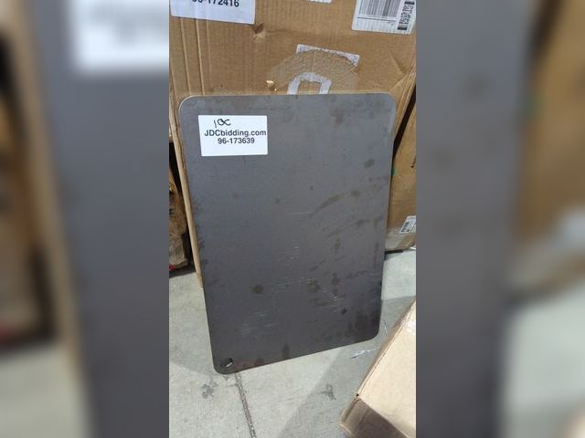 Lot 96-173639 - Metal Sheet with Rounded Corners and Hole. exact purpose unknown. Approximately 14x20 in, used