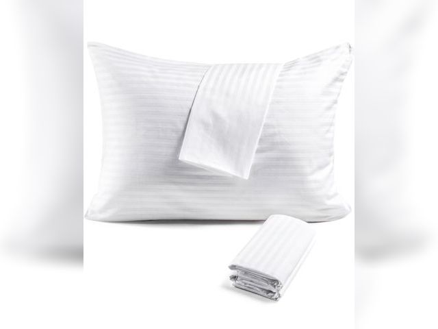 Lot 96-181669 - FAUNNA 600TC 100% Cotton Pillow Protectors, Standard Size (20x26), 4 Pack, Oeko-TEX Certified, Hotel...
