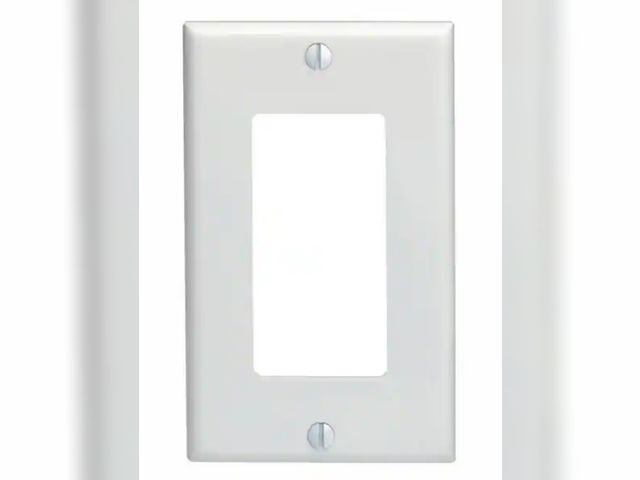 Lot 96-191866 - Leviton
1-Gang White Decora/Rocker Plastic Standard Wall Plate (10-Pack) 80401-WMP
Appears 1 is miss...