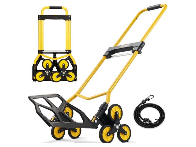 Lot 96-176003 - BOJUNST
Upgraded Stair Climbing Dolly Cart, 300LB Capacity Folding Stair Climber Hand Truck Dolly wi...