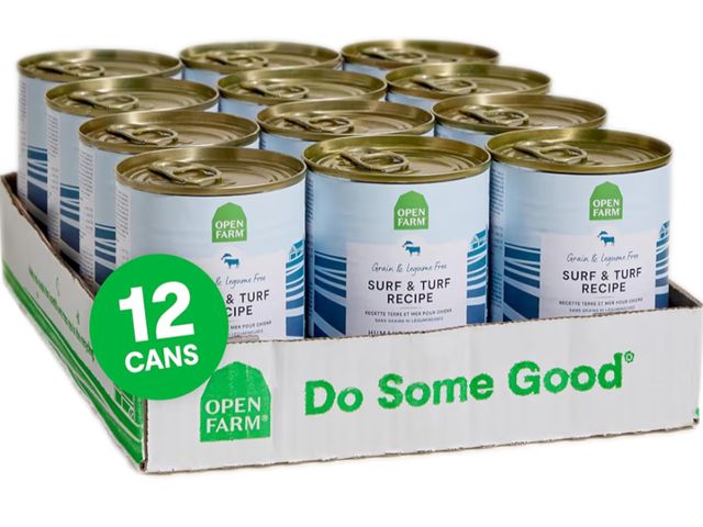 Lot 96-200815 - Open Farm Canned Dog Food, Pate for Complete &amp; Balanced Nutrition, Grain Free and Legume-Free, S...