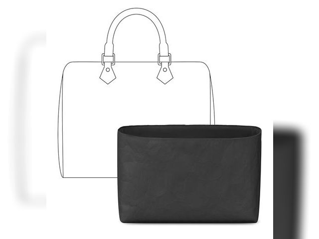 Lot 96-17”558 - Handbag Organizer Insert for Lv Speedy Bandoulière 30, Custom Fit Inside Premium Matte Black Lightwe...