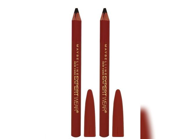 Lot 96-201124 - Maybelline Expert Wear Twin Brow and Eye Pencils, Velvet Black New