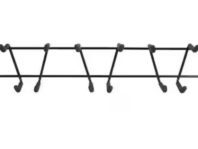 Lot 96-162891 - Rubbermaid 33.75 in. W x 4.75 H Black Tool Accessory Kit Rack for Sheds Unused