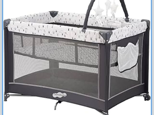 Lot 96-187489 - Pamo Babe Pack and Play with Bassinet, Portable Playard for Baby MSRP $119.99 New