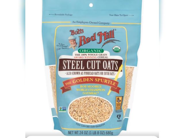 Lot 96-201312 - Bob's Red Mill Organic Steel Cut Oats, 24oz (Pack of 1) - Non GMO, Whole Grain, Vegan, Kosher New Ex...