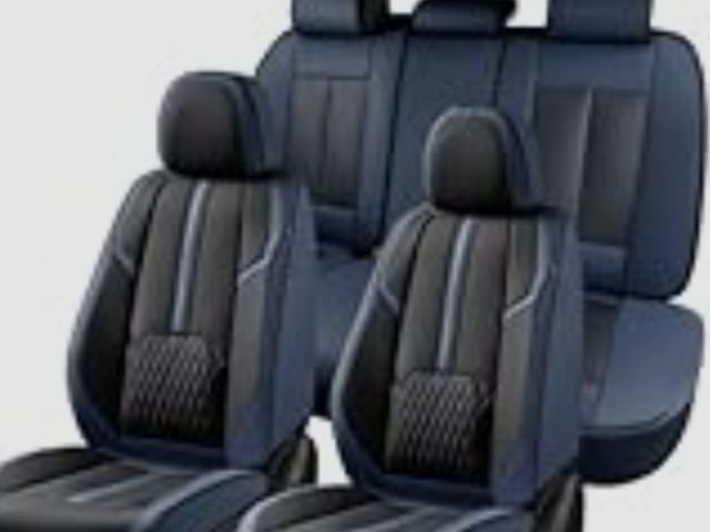 Lot 96-178605 - Coverado Car Seat Cover, Black Luxury Seat Cover for Cars, Premium Nappa Leather Seat Covers Full Se...