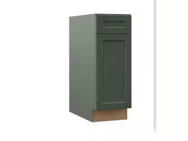 Lot 96-167474 - Hampton Bay Designer Series Melvern 12 in. W x 24 in. D x 34.5 in. H Assembled Shaker Base Kitchen C...