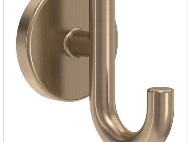 Lot 96-163611 - Delta Trinsic Wall Mount Double Towel
Hook Bath Hardware Accessory in
Champagne Bronze
New