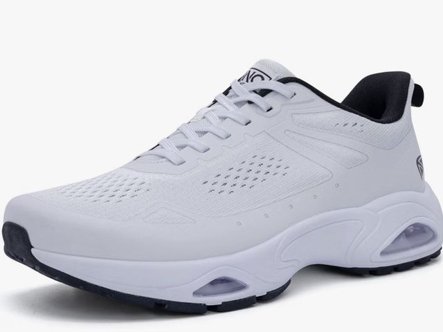 Lot 96-230586 - Men’s Wide Walking Shoes with Arch Support Orthotic Sneakers for Plantar Fasciitis Athletic Men's Ru...