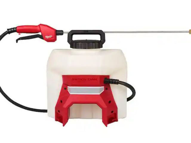Lot 96-180626 - Milwaukee
4 Gal. Pesticide Sprayer Tank Assembly with Switch Tank Interchangeable Capability 
New
Ms...