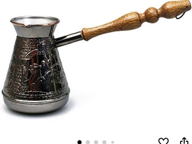 Lot 96-233059 - Turkish Cezve 20.3 Fl Oz 600 ml Leopard Copper Cezve Large Turka Turkish Coffee Pot Greek Arabic Cof...