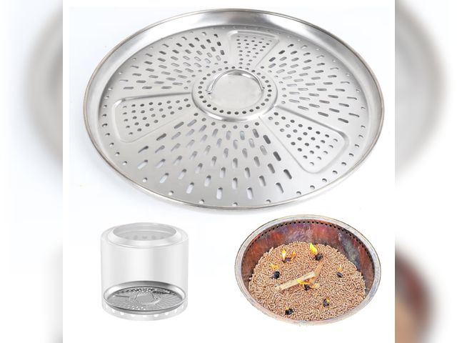 Lot 96-181237 - KEESHA Pellet Adapter for Solo Stove Yukon Stainless Steel Conversion Kit for Smokeless Outdoor Fire...