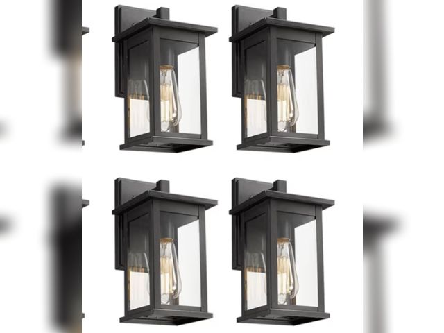 Lot 96-185596 - Bestshared Outdoor Wall Lantern Sconce,Outside Wall Lights for House,Porch Lighting Fixture,Anti-Rus...
