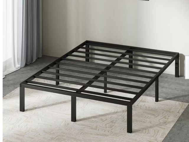 Lot 96-186636 - Classic 14 in. Black Metal King Platform Bed Frame
New