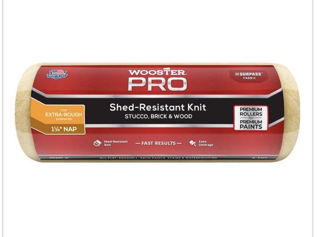 Lot 96-221862 - Wooster 9 in. x 1-1/4 in. Pro Surpass Shed-Resistant Knit High-Density Fabric Roller Cover Applicato...