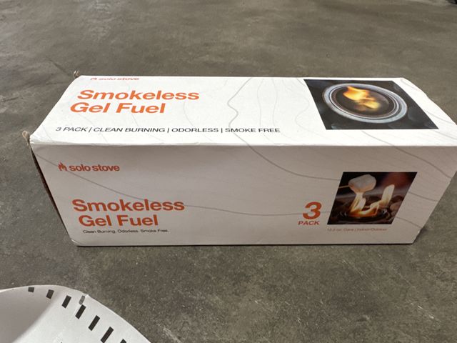 Lot 96-163393 - Solo Stove Smokeless Gel Fuel
New