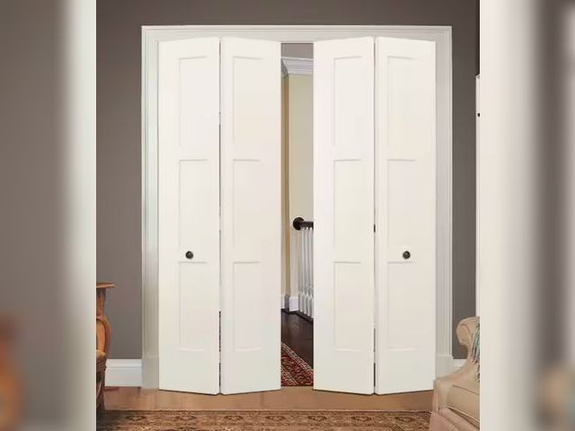 Lot 96-173922 - JELD-WEN
30 in. x 96 in. 3 Panel Birkdale Primed Smooth Hollow Core Molded Composite Interior Closet...