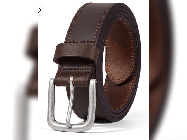 Lot 96-232798 - Fianmy Men's Genuine Leather Belt, Handmade Casual Dress Jeans Leather Belts for Men  New