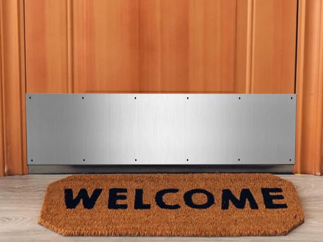 Lot 96-181242 - Dunzy 8 X 36 Inches Metal Kick Plate for Bottom of Door Aluminum Kick Plates
New