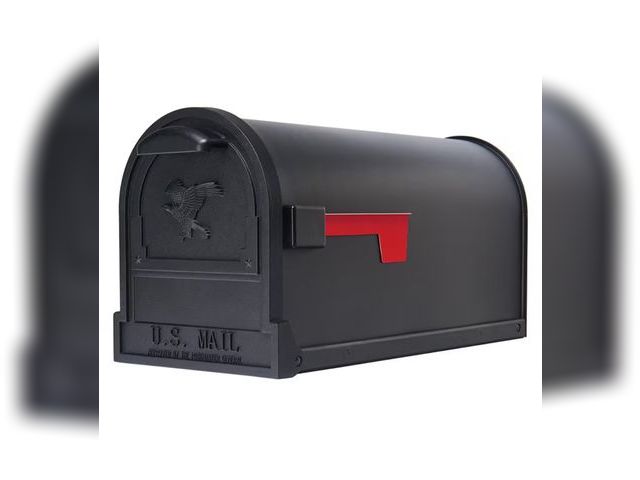 Lot 96-179732 - Architectural Mailboxes
Arlington Textured Black, Large, Steel, Post Mount Mailbox
new