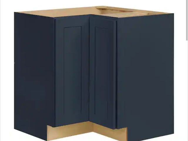 Lot 96-191940 - Avondale 32 in. W x 32 in. D x 34.5 in. H Ready to Assemble Plywood Shaker Lazy Susan Corner Cabinet...