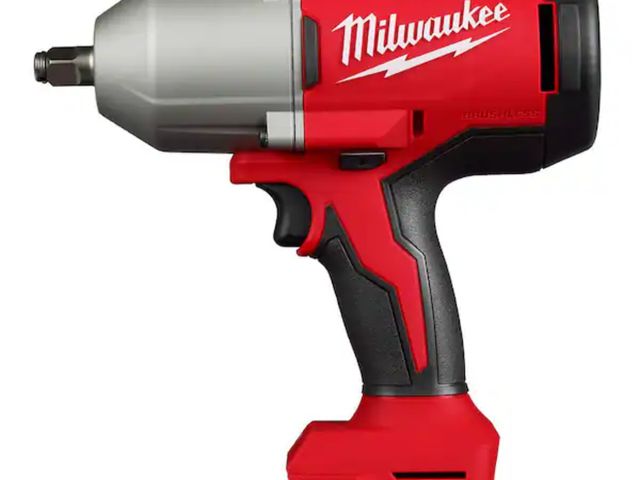Lot 96-175225 - Milwaukee
M18 18-Volt Lithium-Ion Brushless 1/2 in. High Torque Impact Wrench with Friction Ring (To...