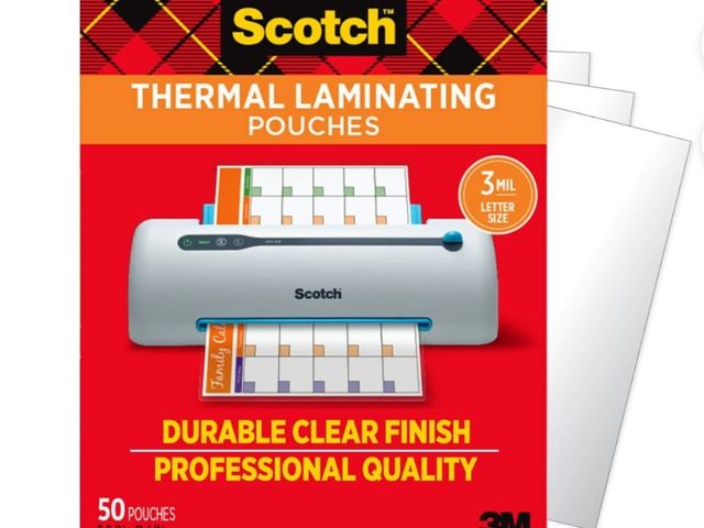 Lot 96-167444 - Scotch Thermal Laminating Pouches, 50 Count, 8.5in x 11in, 3 mil Thick
New