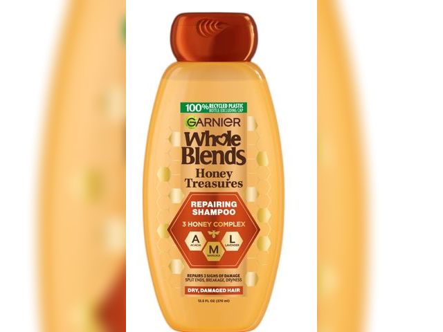 Lot 96-164510 - Garnier Whole Blends Honey Treasures Repairing Shampoo, For Damaged Hair, 12.5 fl oz

New