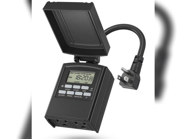 Lot 96-230481 - BN-LINK Outdoor 7-Day Programmable Timer Outlet, 2 Outlets

New