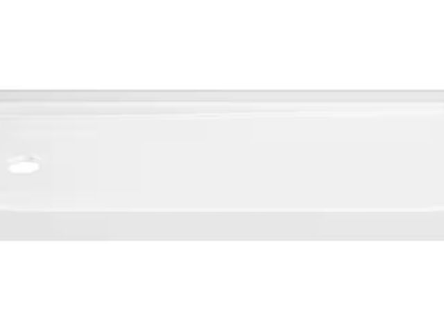 Lot 96-174192 - Delta Classic 500 60 in. L x 30 in. W Alcove Shower Pan Base with Left Drain in High Gloss White MSR...