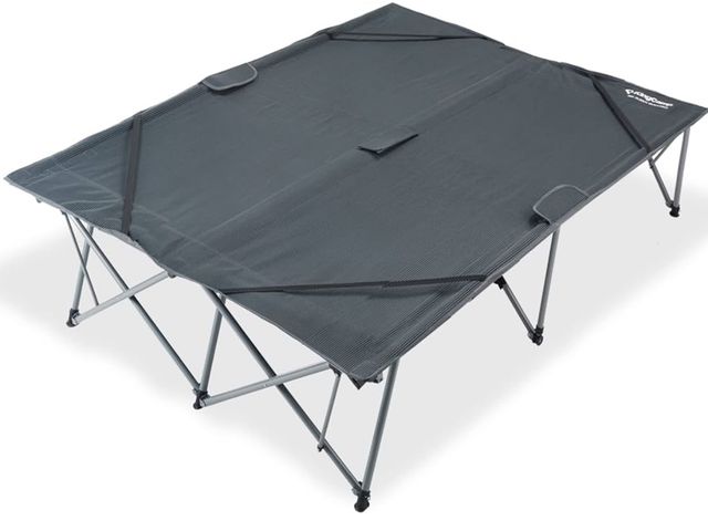 Lot 96-189995 - KingCamp 2 Person Queen Size Camping Cot, Folding Portable Double 550lbs Heavy Duty Oversized Large ...