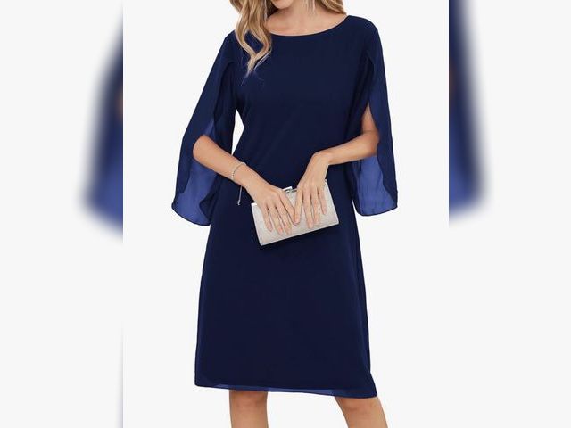 Lot 96-180133 - GRACE KARIN Womens Chiffon Dresses Flutter Sleeve Party Wedding Cocktail Dress Size 14

New