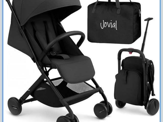 Lot 96-173898 - Jovial Lightweight Baby Stroller, Folding Travel Stroller with Reclining Seat, Canopy, 5-Point Safet...